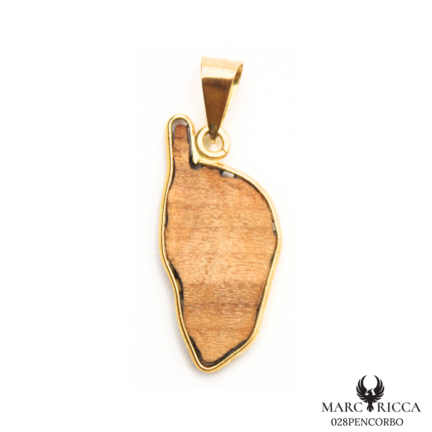 Pendentif Or Bois Olivier Pièce Unique