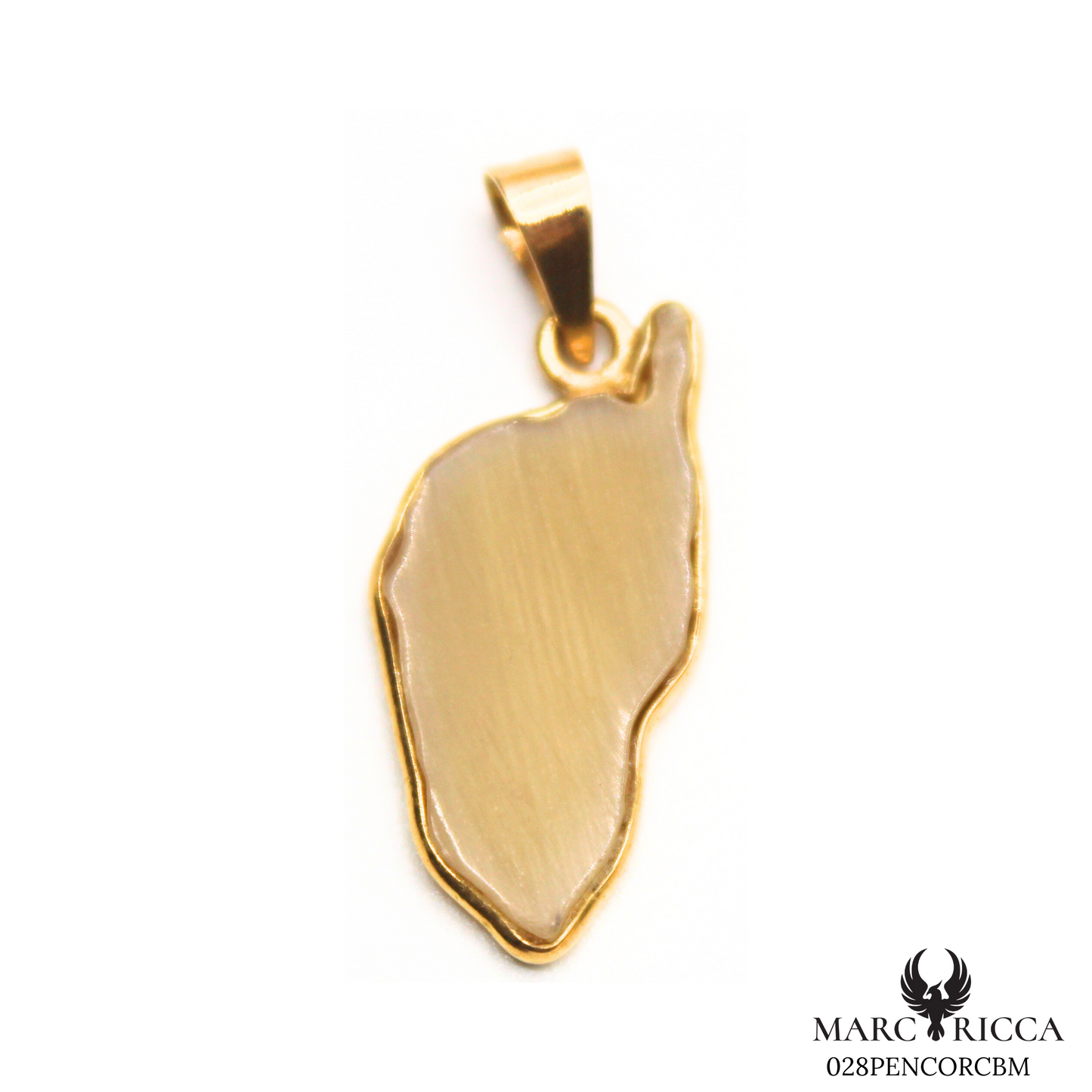 Pendentif Or Corne Bovin Pièce Unique