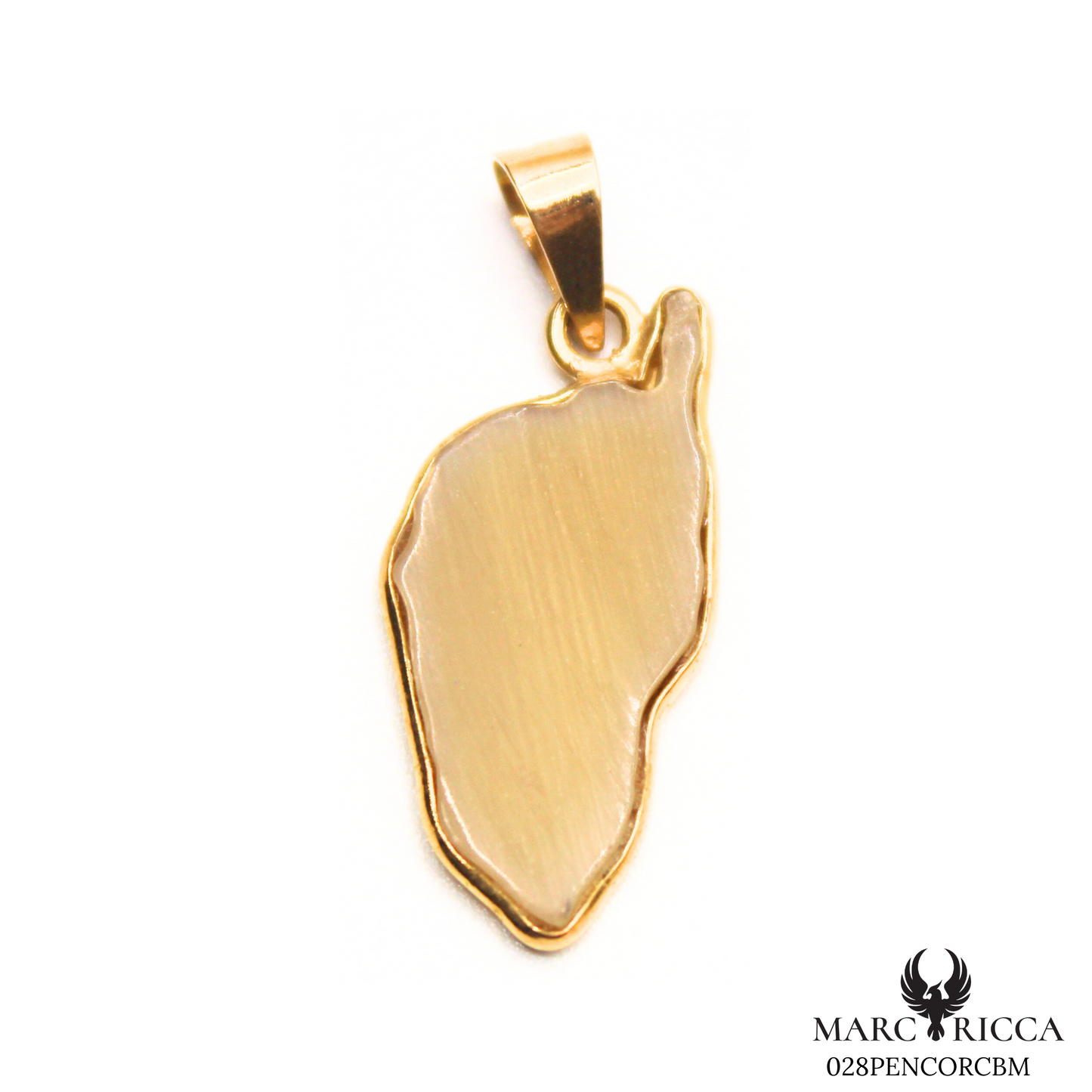 Pendentif Or Corne Bovin Pièce Unique