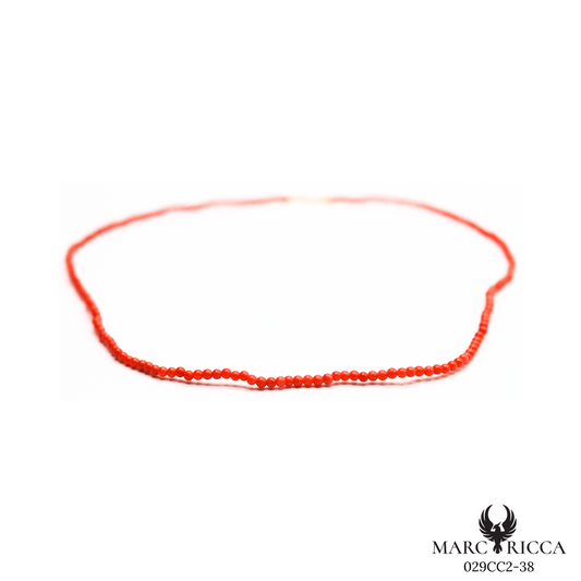 Collier Or Corail Perle 2/3mm