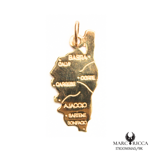 Pendentif Or Corse & Villes Principales