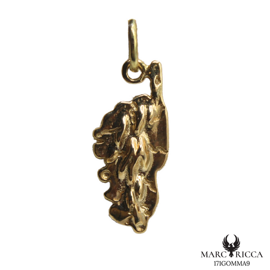 Pendentif Or Corse Gros Relief 18 ou 9 Carats
