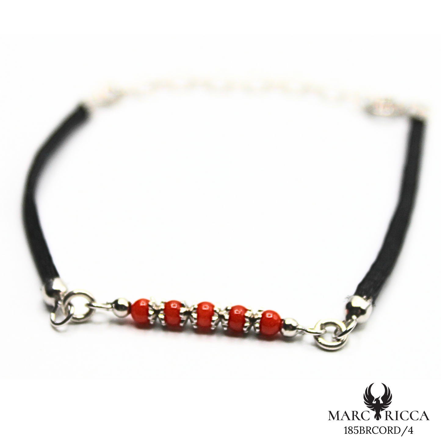 Bracelet Argent Corail Perle & Satin