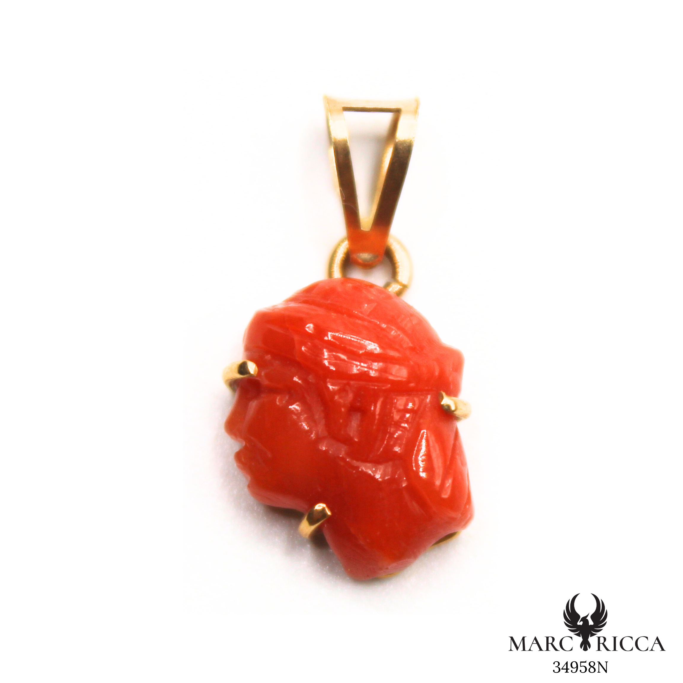 2 Pendentifs Corail émaillé Doré - Bijoux DIY Style Maritime Vintage